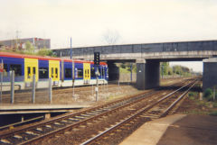 
Hawthorns Station and tram, Birmingham, April 2002